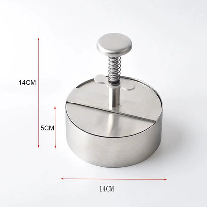 Hamburger Press Hamburger Patty Maker 304 Stainless Steel Non-Stick Burger Press for Making Meat Patties and Thin Burgers