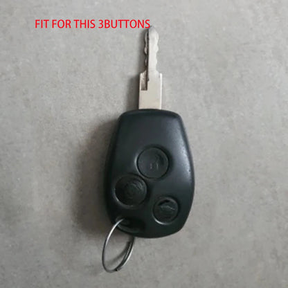 Carbon Fiber Silicone Key Case For Nissan Terrano 2019 Opel Vivaro Renault Trafic Primastar Movano Logan 2 For Benz Smart Fortwo