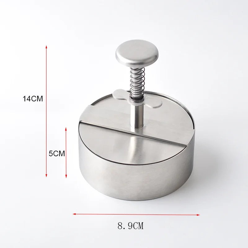 Hamburger Press Hamburger Patty Maker 304 Stainless Steel Non-Stick Burger Press for Making Meat Patties and Thin Burgers