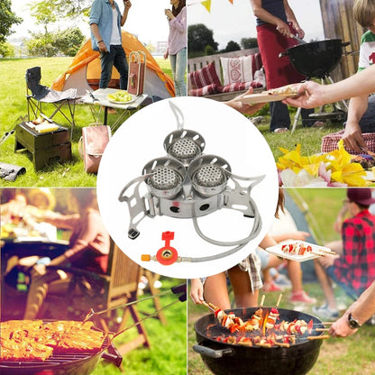 Portable Camping Split Stove Gas Burner 11000W High Power Outdoor Cooking Gear With Storage Bag For Hiking Emergency Use