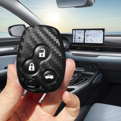 Carbon Fiber Silicone Key Case For Nissan Terrano 2019 Opel Vivaro Renault Trafic Primastar Movano Logan 2 For Benz Smart Fortwo