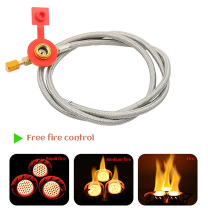 Portable Camping Split Stove Gas Burner 11000W High Power Outdoor Cooking Gear With Storage Bag For Hiking Emergency Use