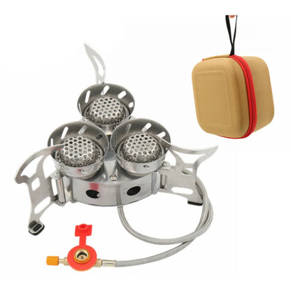 Portable Camping Split Stove Gas Burner 11000W High Power Outdoor Cooking Gear With Storage Bag For Hiking Emergency Use