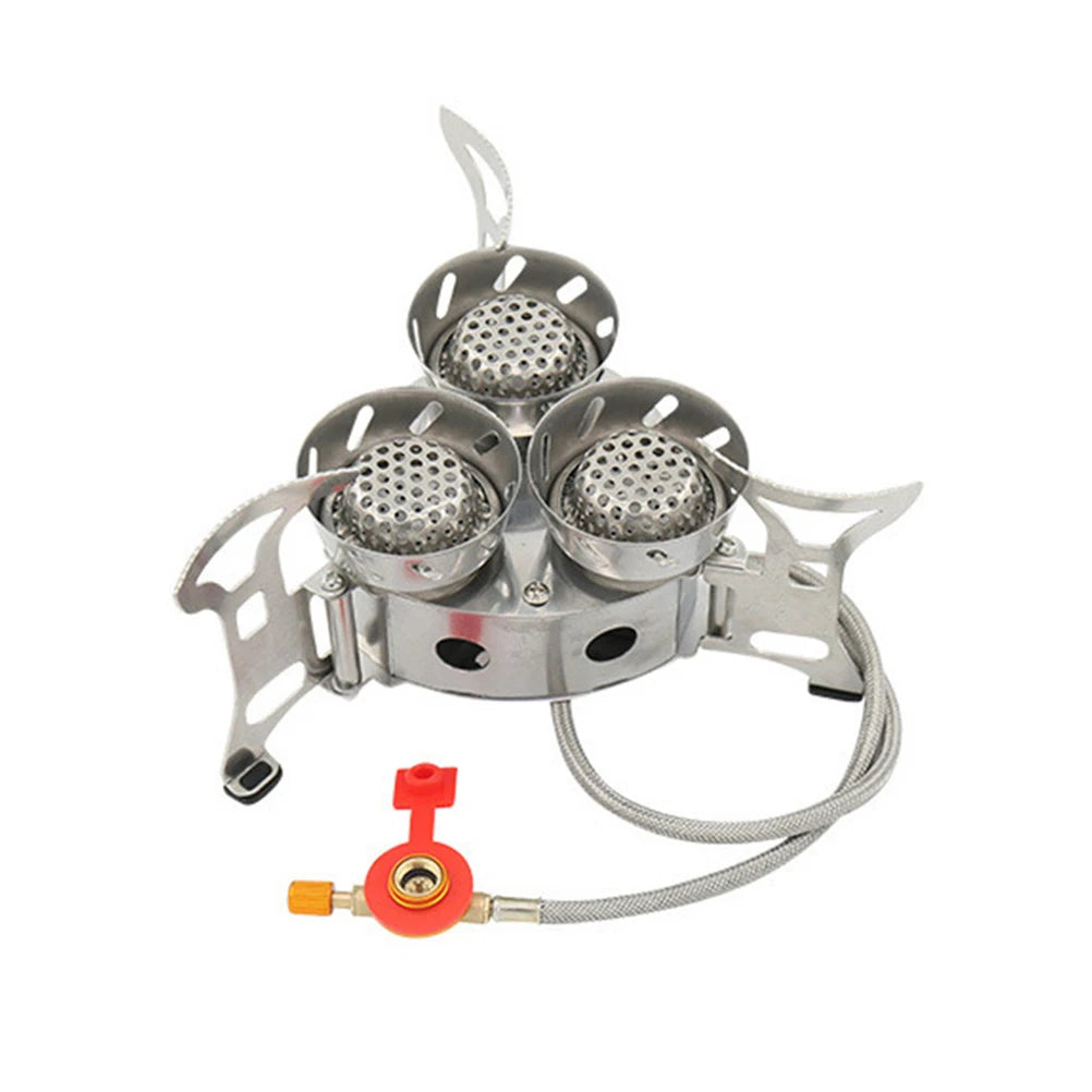 Portable Camping Split Stove Gas Burner 11000W High Power Outdoor Cooking Gear With Storage Bag For Hiking Emergency Use