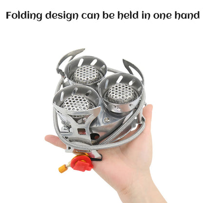 Portable Camping Split Stove Gas Burner 11000W High Power Outdoor Cooking Gear With Storage Bag For Hiking Emergency Use